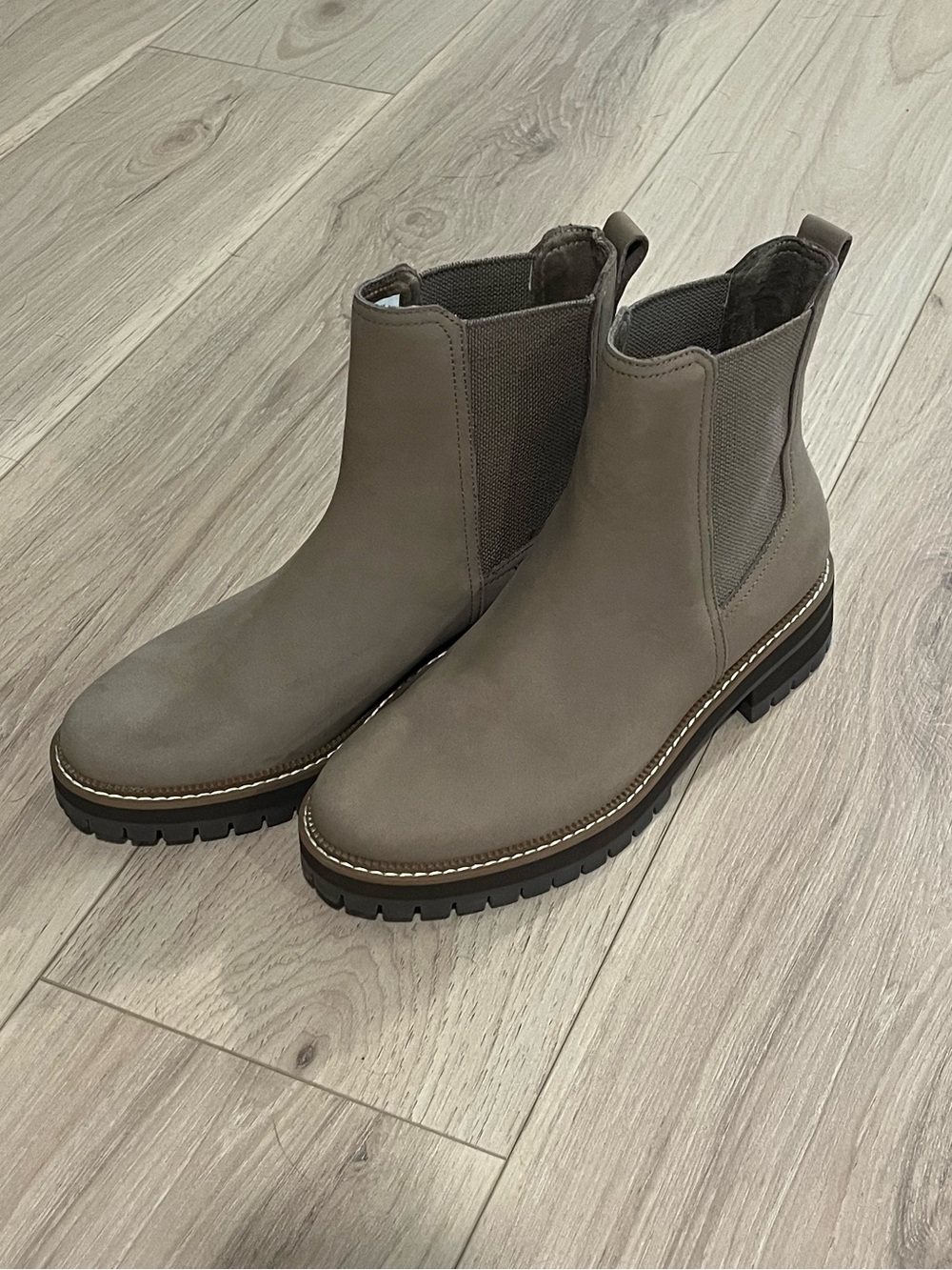 Toms Taupe Chelsea Ankle Boots